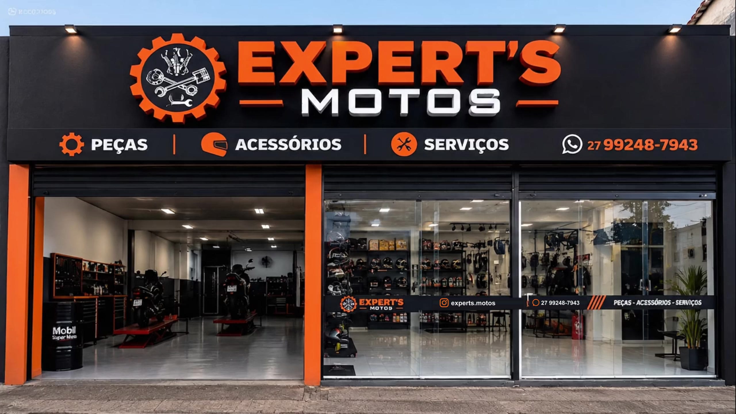 Fachada da Expert's Motos